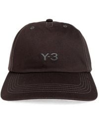 Y-3 - Logo-Embroidered Cotton Baseball Cap - Lyst