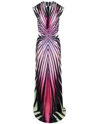 Roberto Cavalli - Ray Of Paradise Printed Maxi Dress - Lyst