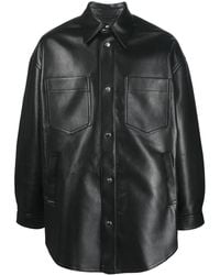 Nanushka - Martin Leather Overshirt - Lyst