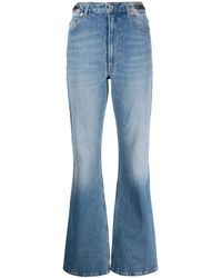 Rabanne - Coin-Detail Flared Jeans - Lyst