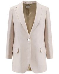 SAULINA - Antonia Silk Blazer - Lyst