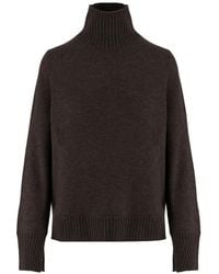 Allude - Ribbed-Knit Turtleneck Sweater - Lyst