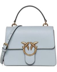 Pinko - Love One Top-Handle Leather Tote Bag - Lyst
