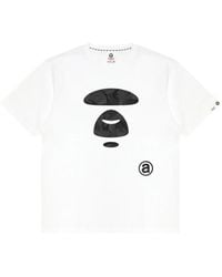Aape By A Bathing Ape - Camo-Print Logo-Patch T-Shirt - Lyst