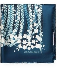 Coccinelle - Algae Floral-Print Silk Scarf - Lyst