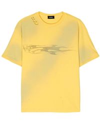 we11done - T-shirt en coton à imprimé graphique - Lyst