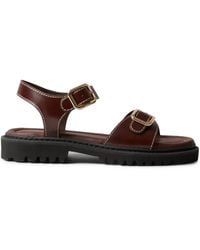 Claudie Pierlot - Sandales En Cuir À Boucles - Lyst