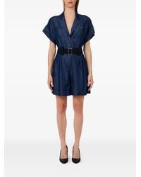 Liu Jo - Button Belted Jumpsuit - Lyst