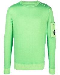 C.P. Company - Lens-Detail Knit Wool Sweatshirt - Lyst