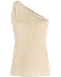 Totême - Ribbed-knit One-shoulder Top - Lyst
