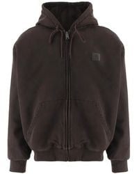 Carhartt - Logo-Patch Zip-Up Hoodie - Lyst