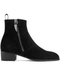 Giuseppe Zanotti - New York Suede Ankle Boots - Lyst