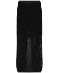 Akep - Sequin-Embellished Knitted Maxi Skirt - Lyst
