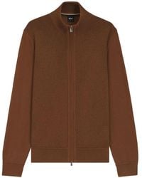 BOSS - Cardigan Con Zip - Lyst