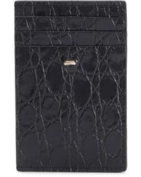 Giuseppe Zanotti - Tarjetero Albert 2.0 de piel con estampado de piel de cocodrilo - Lyst