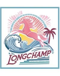 Longchamp - La Vague Du Style Silk Scarf - Lyst