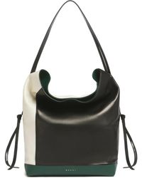 Marni - Colour-Block Split-Handle Shoulder Bag - Lyst
