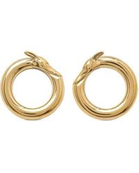 Trussardi - Greyhound-Detail Hoop Earrings - Lyst