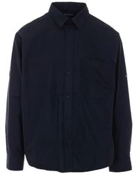 Balenciaga - Oversized Patch Logo Shirt - Lyst