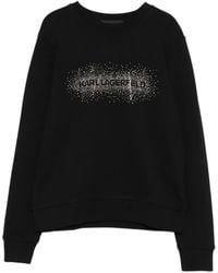 Karl Lagerfeld - Logo Rhinestone-Embellished Sweatshirt - Lyst
