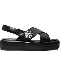 Tory Burch - 40mm T-lock Platform Sandals - Lyst