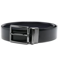Karl Lagerfeld - Logo-engraved Leather Belt - Lyst
