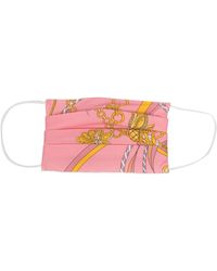 Emilio Pucci Nappine-print Face Mask - Pink
