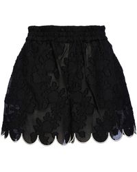 La DoubleJ - Pantalones cortos con motivo floral en jacquard - Lyst