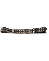 Prada - Studded Leather Belt - Lyst