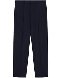 Emporio Armani - Pleated-Detail Tailored Trousers - Lyst