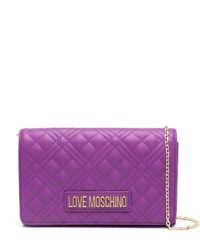 Love Moschino - Logo-lettering Quilted Crossbody Bag - Lyst