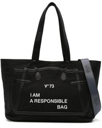 V73 - Responsibility Must Canvas Shoulder Bag - Lyst
