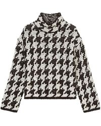 Marc O' Polo - Houndstooth-Pattern Turtleneck Sweater - Lyst
