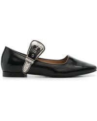Toga - Leren Ballerina's - Lyst