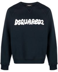 DSquared² - Logo-print Cotton Sweatshirt - Lyst