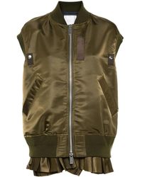 Sacai - Twill Gilet - Lyst