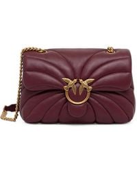 Pinko - Love Birds Chevron-Quilted Crossbody Bag - Lyst