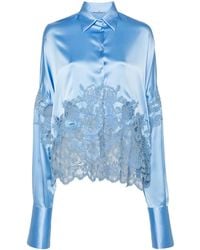 Ermanno Scervino - Lace-panelling Shirt - Lyst