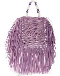 Kurt Geiger - Mini Fringed Tote Bag - Lyst