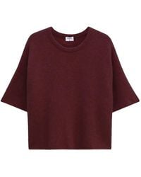 Filippa K - Short-Sleeve Knitted Top - Lyst