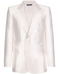 Dolce & Gabbana - Single-breasted Silk Blazer - Lyst