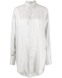Sa Su Phi - Long-length Striped Cotton Shirt - Lyst
