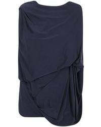 Entire studios - Draped Asymmetric-Hem Top - Lyst