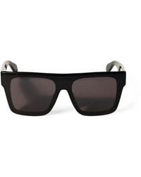 Off-White c/o Virgil Abloh - Logo-Print Square-Frame Sunglasses - Lyst