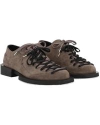 Henrik Vibskov - Kelly Suede Lace-Up Shoes - Lyst