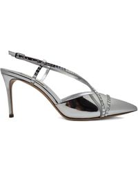 Casadei - Crystal-Embellished Slingback Pumps - Lyst