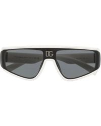 Dolce & Gabbana - Gafas de sol con placa del logo - Lyst