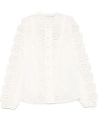 Zimmermann - Lucky Embroidered Blouse - Lyst