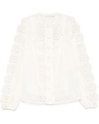 Zimmermann - Lucky Embroidered Blouse - Lyst