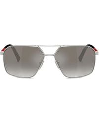 Prada Linea Rossa - Geometric-Frame Sunglasses - Lyst